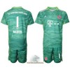 Officiële Voetbalshirt + Korte Broek Doelman FC Bayern München Manuel Neuer 1 Derde 2021-22 - Kids